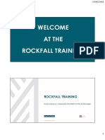 Welcome at The Rockfall Training