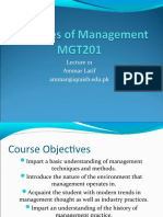 Lecture 01 - Principles of Management