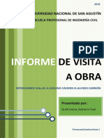 Informe de Visita A Obra