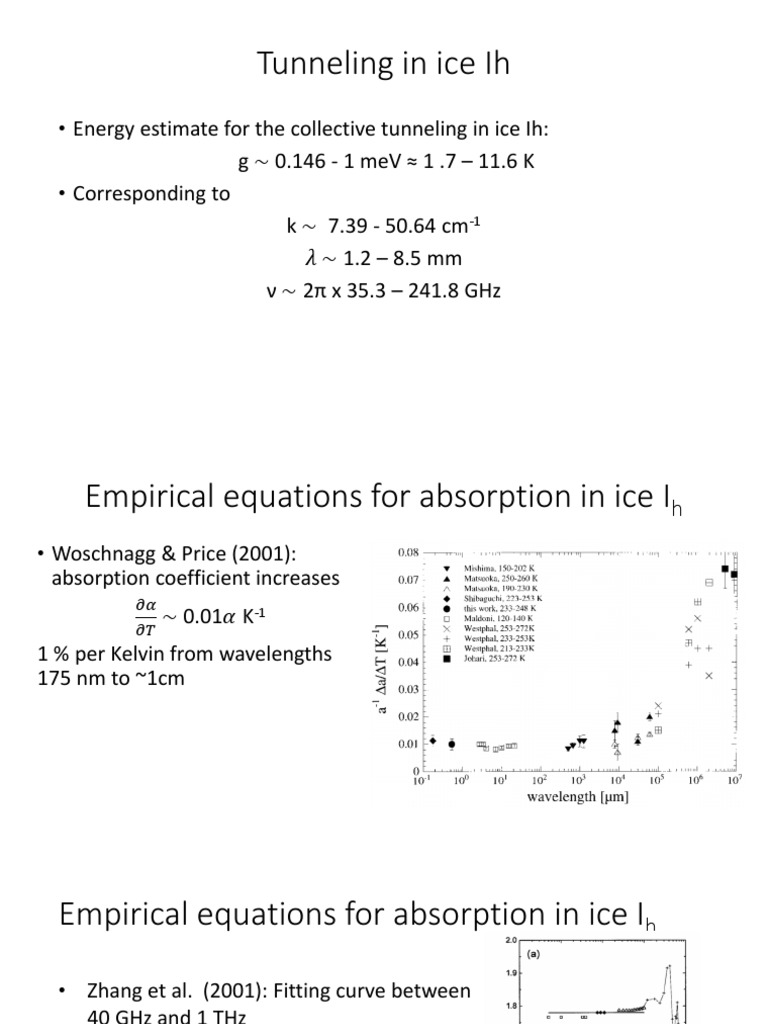 Hexagonal Ice Data | PDF