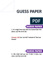 SSC English Guess Paper Part 1 1