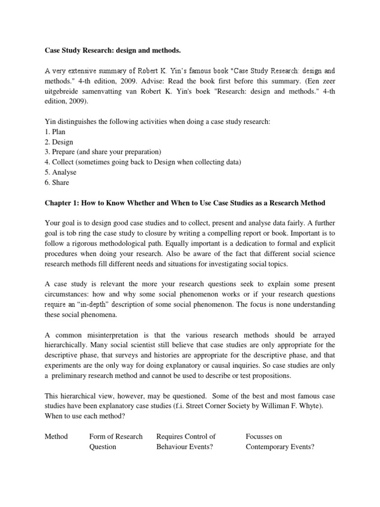 Case Study Research PDF Case Study Research Design