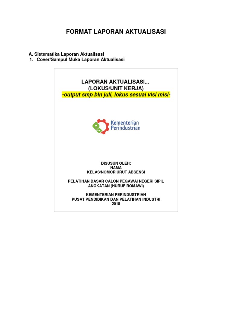 Format Laporan Aktualisasi Fix