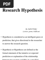 Research Hypothesis....Ppt