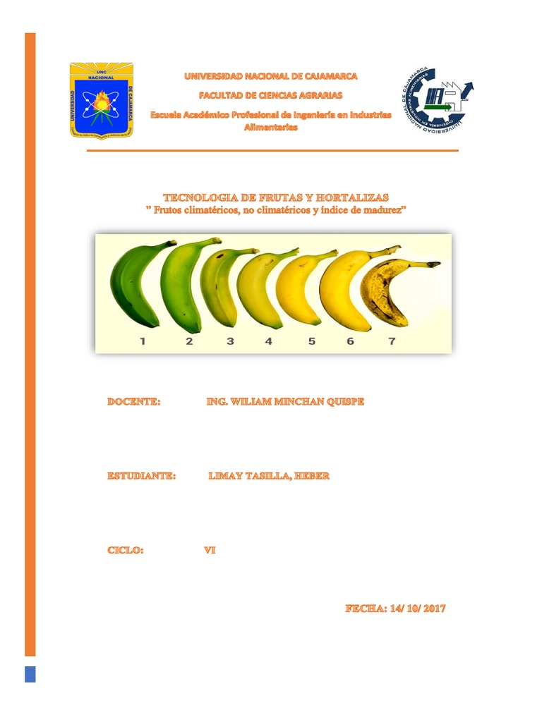 Índice de MadurezInforme PDF Fruta Plantas