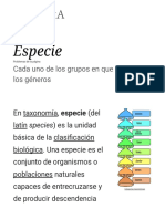 Especie - Wikipedia, La Enciclopedia Libre