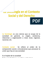 La Sociología en El Contexto Social