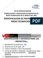 1. Identificacion - Descripcion Sistemas de Riego