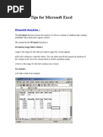 Tips For Microsoft Excel