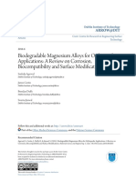 24 Biodegradable Magnesium Alloys For Orthopaedic Applications - A Re