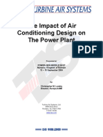 The Impact of Air Conditioning Design on the Power Plant