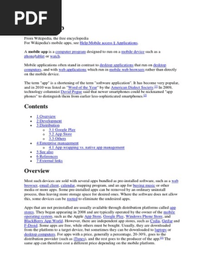Mobile App