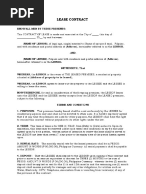 Lease Contract