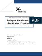 IWMW 2018 Delegate Handbook 