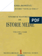 Studii Si Materiale de Istorie Medie 23 (2005)