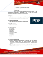 Water Quality Analysis (Hidrologi Lingkungan)