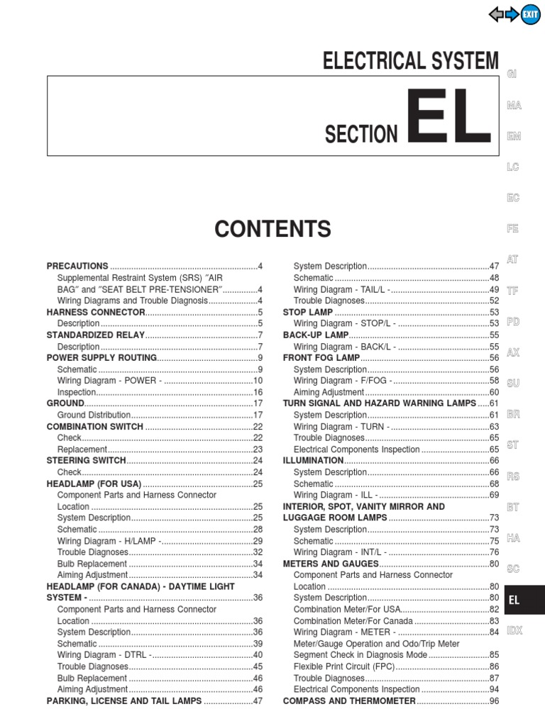 Electrical System | PDF | Fuse (Electrical) | Airbag