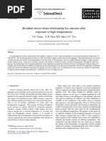 Residual Stress-strain Relationship for Concrete After Exposure to High Temperatures