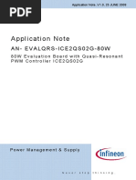 Infineon-ApplicationNote EvaluationBoard 80W SMPS QR PWM Controller ICE2QS02G - An-V01 00-En