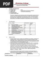 Oxfordian College: I. Course Information