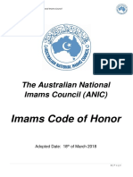 ANIC Imams Code of Honor