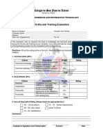 Form 8 - OJT Training Evaluation
