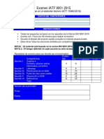 Examen Nuevo ISO 9001 2015