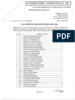 South Central Railway ITI Apprentice Recruitment 2018 Notification