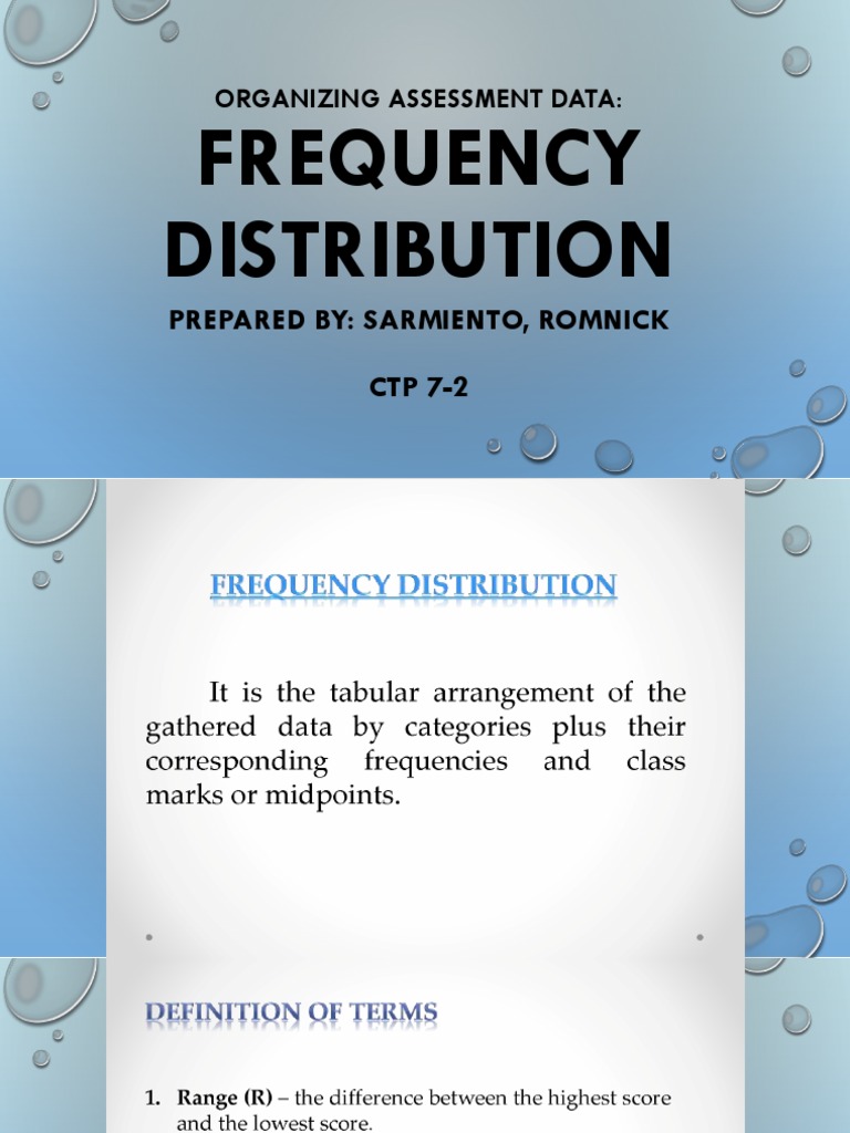 Educ 5 - Frequency Distribution | PDF