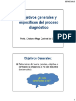 Objetivos Generales y Específicos Del Proceso Diagnóstico PDF