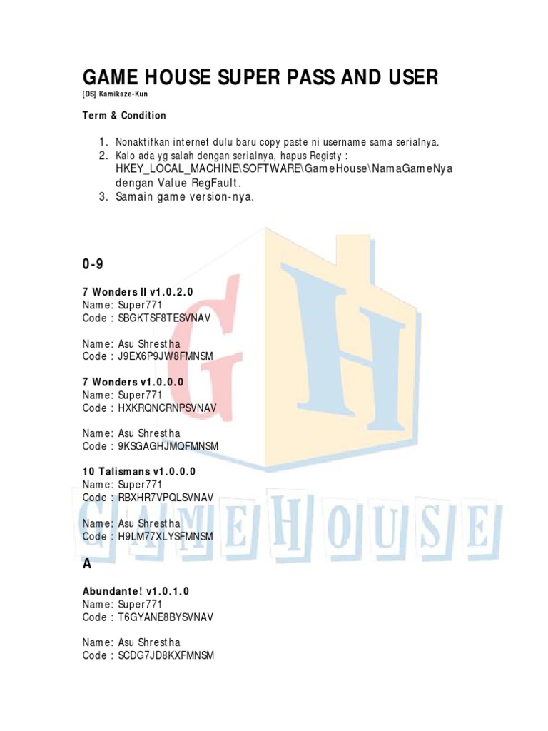 GameHouse Keygen Juli 2008 PDF