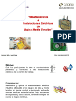 Curso Mantenimiento A Instalaciones Eléctricas de Baja y Media Tensión