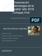 Aportes Principales de Milton Santos A La Geografía