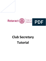 Rotaract Club Secretary Tutorial