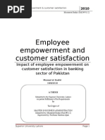 Download Thesis on EmpOyee Empowerment and Customer by zujajamalik SN38236591 doc pdf