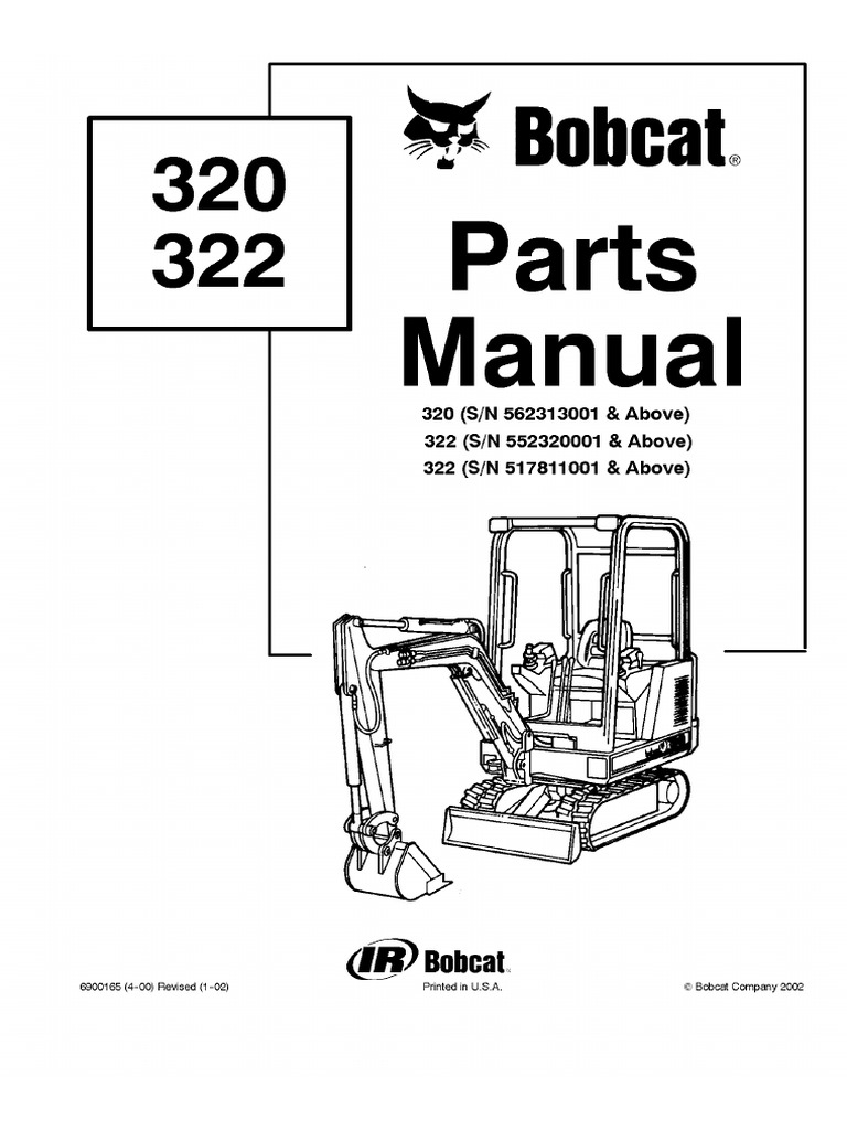 Bobcat 322 Excavator Parts Catalogue Manual SN 552320001 and Above.pdf Screw Nut (Hardware)