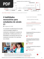6 Habilidades Necessárias Para Estudantes Do Século 21