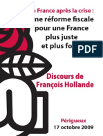 François Hollande: Le Pacte Redistributif