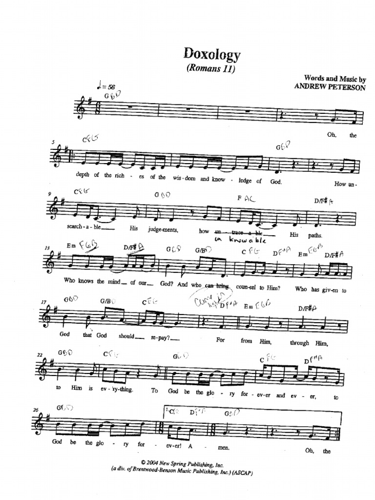 Romans 11 Doxology