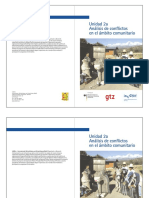 INWENT Unidad - 2 Analisis Del Conflicto en El Ambito Comunitario PDF
