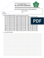 UKK exam answer sheet