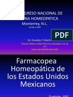 Farmacopea Homeopatica DR Osvaldo - Martinez