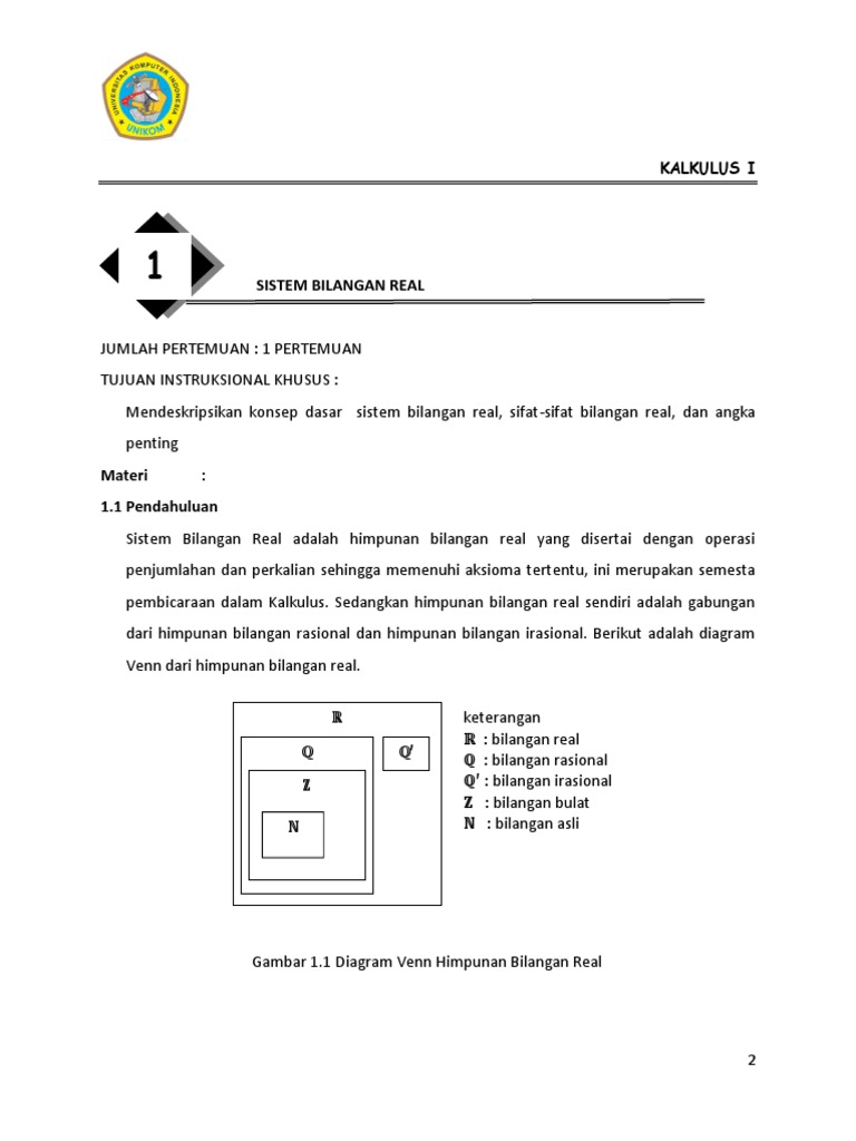 Contoh Soal Sistem Bilangan Real Kalkulus Berbagi Contoh
