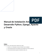 Manual de Instalacion Ambiente de Desarrollo Python, Django, Apache y Oracle