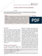 Asparaginase Toxicity