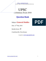 UPSC Prelims 2010 General Studies ENG WWW - Upscportal