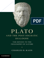 Kahn Charles Plato and The Postsocratic Dialogue PDF