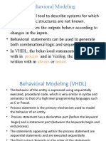 Behavioral Modeling1