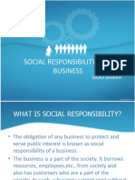 Social Responsibility of A Business