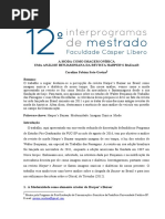 A Moda Como Imagem Onírica Uma Análise Benjaminiana Da Revista Harper’s Bazaar